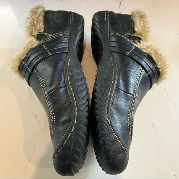 Jeep J41 Slip on Vegan Leather Fur Lined Shoes Like Shearling Women's size 9 - Picture 6 of 10